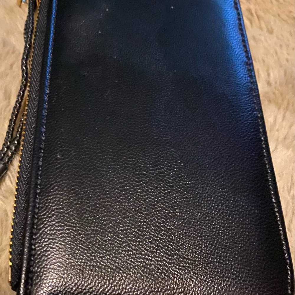 Black or White Leather Card and Coin Holder - Picture 5 of 6